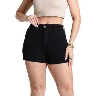 Imagem de Shorts Sarja Sawary - 281770 - Preto 44-Feminino