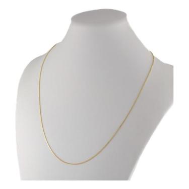 Imagem de Colar Masculina Ouro 18k Corrente Veneziana 0.8 70 Cm Cordão - JOIE JO