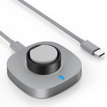 Imagem de Hexasider Carregador compatível com anel ultrahumano, base de carregamento com cabo USB-C para anel ultrahuman Air, tamanho 8