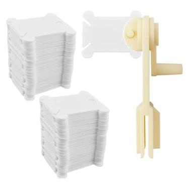 Imagem de Bobinas de Bordado - 120 Peças Organizador De Croché Com Enrolador | Organizadores de Fios de Bordado,Para Mulheres Homens Entusiastas Amantes Projetos de Artesanato