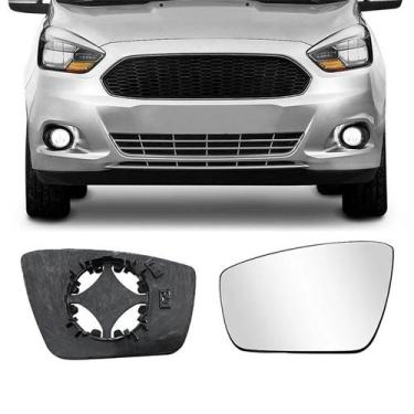Imagem de Subconjunto Espelho Vidro Retrovisor Lente Base Ford Ka 2015 2016 2017