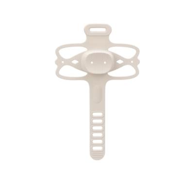 Imagem de Vroomoto Suporte de celular ajustável para bicicleta, suporte seguro de silicone para motocicletas com alça ajustável, ampla compatibilidade para todos os smartphones, antiderrapante e à prova de