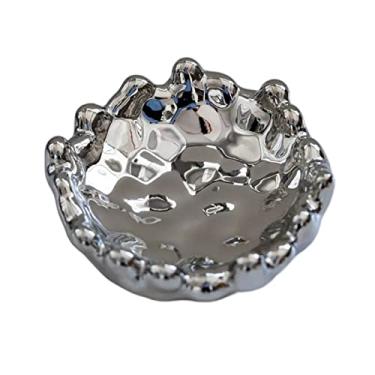 Imagem de Cinzeiro simples redondo nuvem cinzeiro em forma de nuvem cinzeiro de cerâmica casa cigarro charuto cinzeiro bonito redondo em forma de nuvem bandeja de fumaça (003)