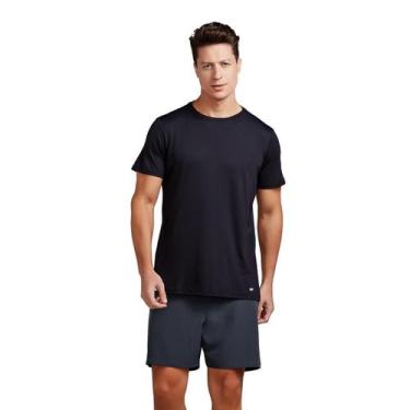 Imagem de Camiseta Masculina Fitness Academia Trifil Absorve Suor Respirável, Pr