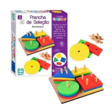 Imagem de Prancha de Selecao Montessori Didatica Madeira Nig 0460 - Nig Brinqued