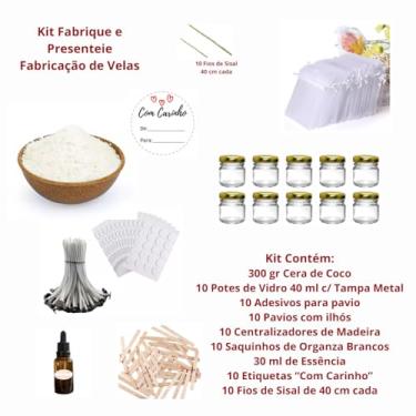 Imagem de kit fabricar e presentear velas casamento aniversário batizado revenda (flor de laranjeira)