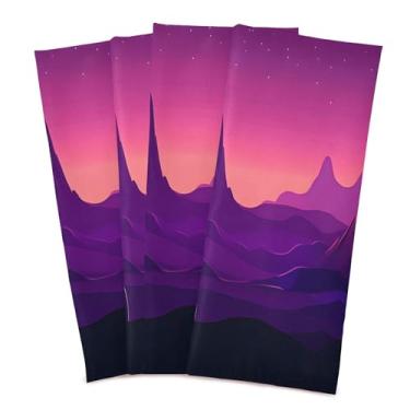 Imagem de xigua Conjunto de 6 panos de prato de cozinha Starry Sky, macios e altamente absorventes de secagem rápida para limpeza de pratos e limpeza manual, 71 x 45 cm