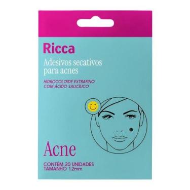 Imagem de Adesivos Secativos Para Acnes Ricca Smile Com 20 Unidades Cód. 3869 - 