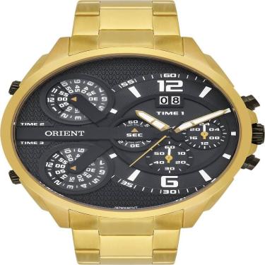 Imagem de Relógio Masculino Orient Dourado Cronógrafo Mgsst005 P2Kx