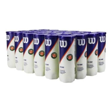 Imagem de Bola de Tennis Wilson Roland Garros All Court 24 Tubos com 3 Unidades 