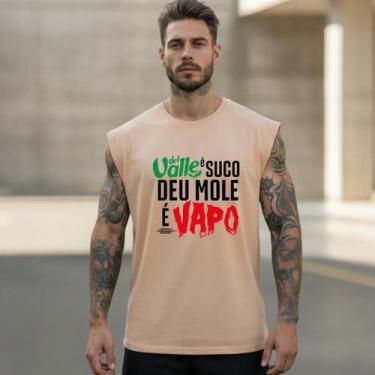 Imagem de Camiseta Cavada Regata Carnaval Masculina Algodão Premium Frases - Ver