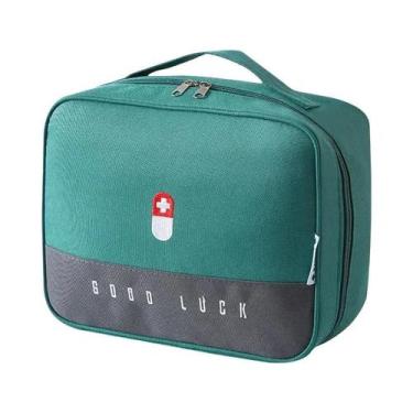 Imagem de Kit De Emergência Médico Portátil De Grande Capacidade Rosa Verde Cinz