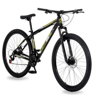 Imagem de Bicicleta Aro 29 Gott 24 Marcha Câmbio Shimano Freio A Disco 17 Preto Dourado