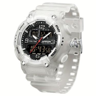 Imagem de Relógio Esportivo De Moda Masculino Sanda - à Prova D'água Bege