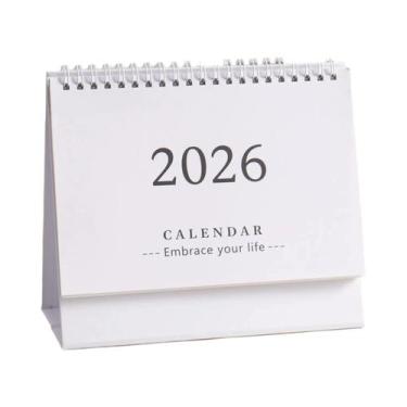 Imagem de Calendário De Mesa Mini 2025-2026, Planner Portátil Com Espiral Grossa