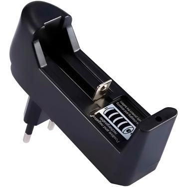 Imagem de Carregador Universal de Bateria Pilha Regulável Bivolt Preto