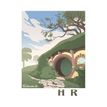 Imagem de Pôster Vintage Do Senhor Dos Anéis, Impressão Em Tela, Arte De Parede 