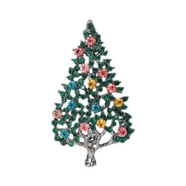 Imagem de Broche De Estrela De Strass Para Árvore De Natal, Alfinete Clássico Pa