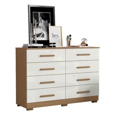 Imagem de Cômoda 8 Gavetas 2014148 Atacama Off White - Aramóveis