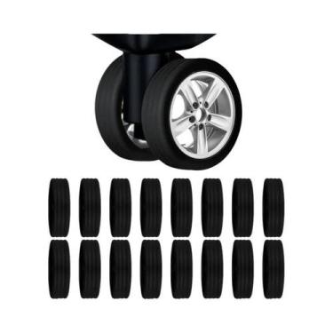 Imagem de Protetores De Rodas De Silicone (16 Peças) Para Malas E Bagagens - Cap