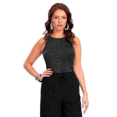 Imagem de Regata Feminina Endless com Brilho Preto-Feminino