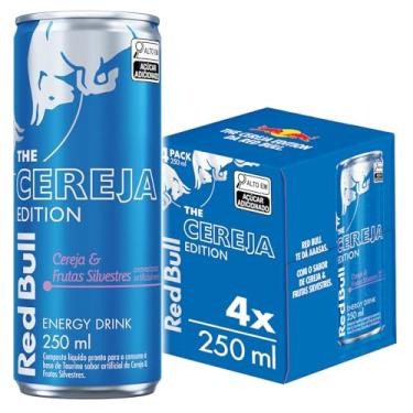 Imagem de Pack de 4 Latas Red Bull Energético, Cereja e Frutas Silvestres, 250ml