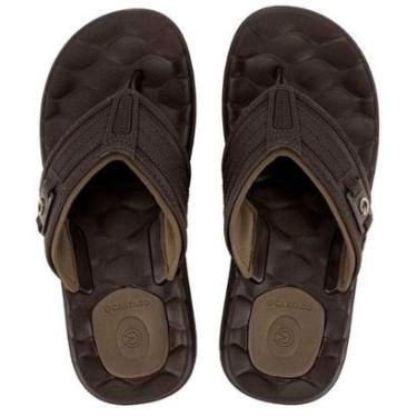 Imagem de Chinelo Masculino Egeu III Dedo Cartago 12287 Marrom 41-Masculino