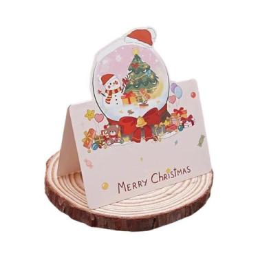 Imagem de Cartões De Natal Miniatura 6PCS Com Envelope Escolar, Cartão Postal E 