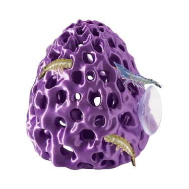 Imagem de Esconderijo Para Peixe Betta Com Ventosa, Decoração De Aquário Para Pe