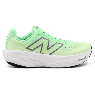 Imagem de Tênis New Balance Fresh Foam X 1080 V14 Feminino, Verde, Cinza, 37