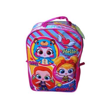 Imagem de Mochila Infantil Menina Escolar Creche Passeio Boneca Fashion Rosa - -