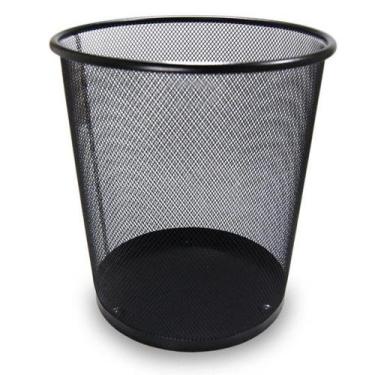 Imagem de Lixeira de rede metal - preto - js - 16l