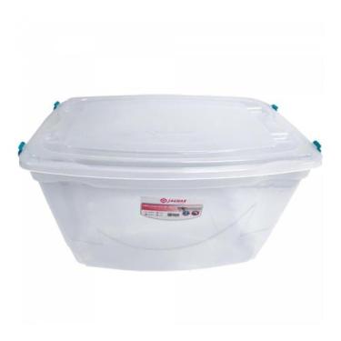 Imagem de Caixa Organizadora Transparente 78 Litros Jaguar