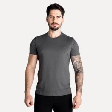 Imagem de Camiseta Ellus Pima Cotton Chumbo-Masculino