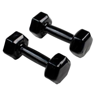 Imagem de Par de Halteres Dumbell Ahead Sports Sextavado Emborrachado Peso Musculação 7 kg-Unissex