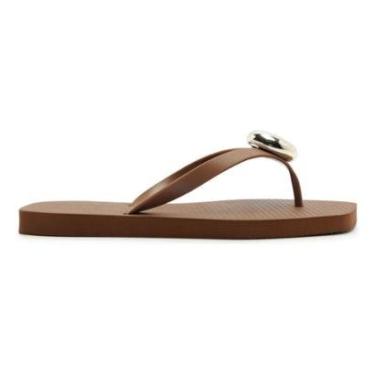 Imagem de Chinelo de Dedo Square Metal Lançamento Brizza Arezzo-Feminino