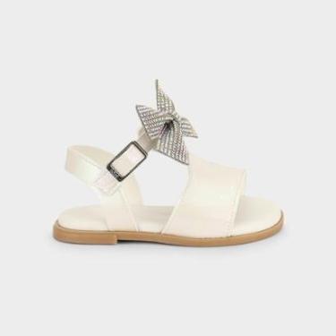 Imagem de Sandália Infantil Bibi Shine Mini Branca Perolada-Feminino