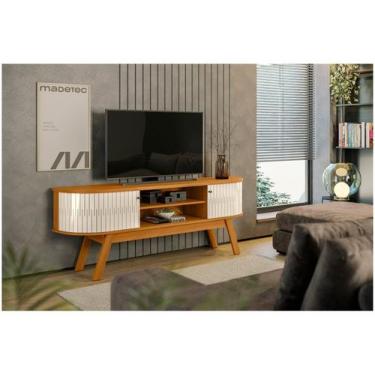 Imagem de Rack Bancada Valência Cinamomo Off White - Madetec - MADETEC MOVEIS, C