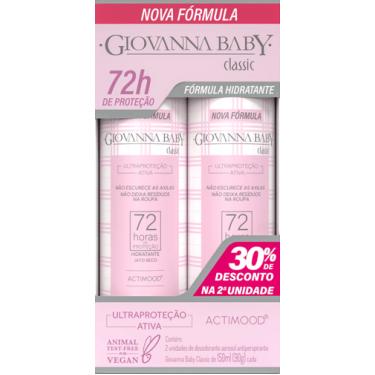 Imagem de Pack Desodorante Aerosol Antiperspirante Jato Seco Giovanna Baby Classic 150ML
