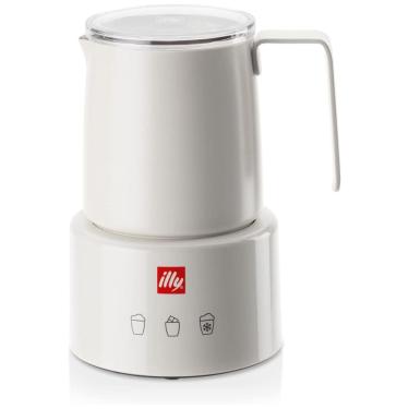 Imagem de Espumador de Leite Elétrico, Capacidade 150 mL, Aço Inox, 110v, ILLY 22986, Branco