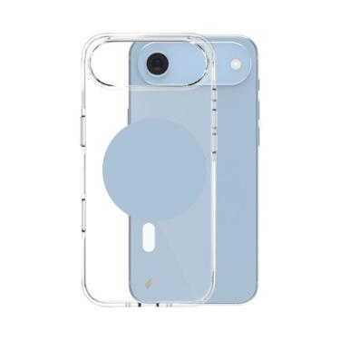 Imagem de Capa para Celular MDM Iph 17 Air Slim com Proteção Anti Amarelamento, Absorção de Impacto e Bordas Elevadas Transparente