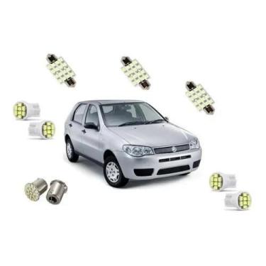 Imagem de Kit Led Fiat Palio Fire 2007 2014 Teto Placa Ré Farolete T10 - AUTOVEX