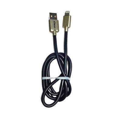 Imagem de Cabo USB Carga Rápida para Iphone  2,4A FD0020-I6 - Xtrad, Preto