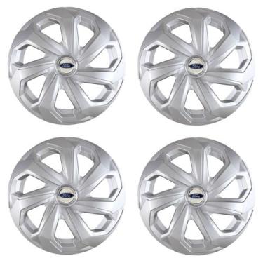 Imagem de Jogo calota esportiva aro 15 spider prata new fiesta focus - Garagem O