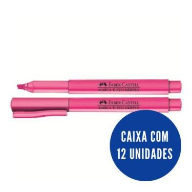 Imagem de CX Marca texto rosa c/12 Faber-Castell