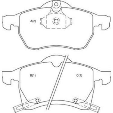 Imagem de Jogo Pastilha Freio Dianteira Vectra Astra Zafira Meriva 1104 - METALS