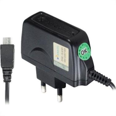 Imagem de Carregador Com Pino Adaptador Com Cabo V8 Xc-V8-Micro Usb - FLEX GOLD