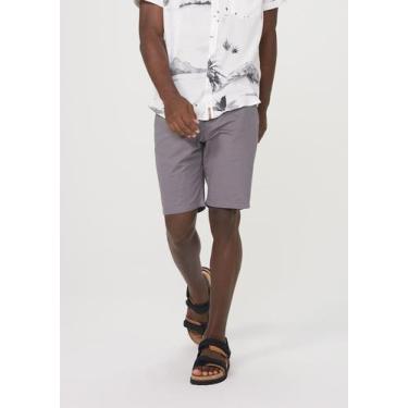 Imagem de Bermuda Básica Masculina Chino Reta Em Sarja - Hering Adulto, 048, Cin