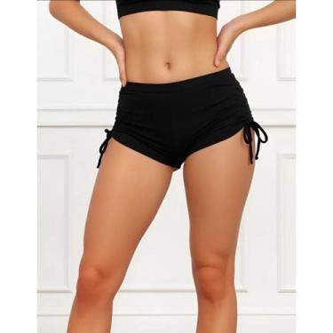 Imagem de Biquíni Short Cordinha Lateral Feminino Praia Piscina Academia - NoBra