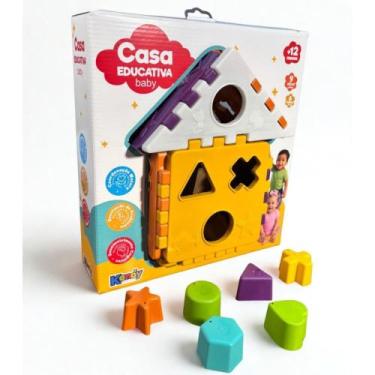 Imagem de Brinquedo Educativo Casa BABY Educativa C/BLOCOS - Kendy Brinquedos
